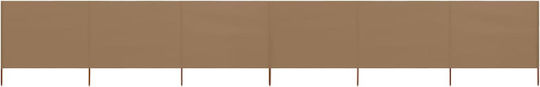 vidaXL Stoffzaunpaneel in Braun Farbe 80cm x 8.0m