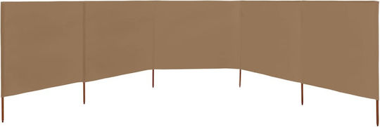 vidaXL Fabric Fence Panel in Brown Color 80cm x 6.0m