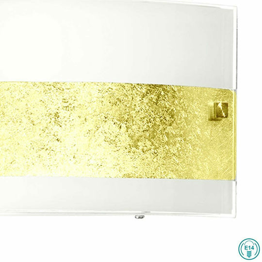 Ondaluce Deckenleuchte 35cm Gold mit Fassung E14
