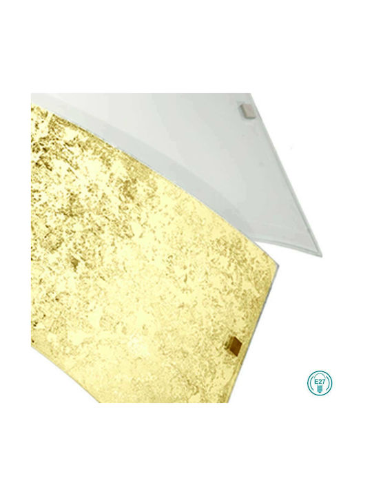Ondaluce Pl.Flake/Md-Fo Ceiling Mount Light 48cm Gold with Socket E27