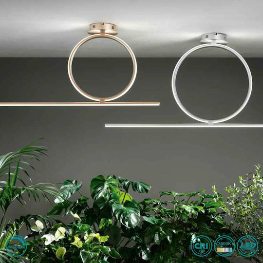 Ondaluce Acrobat Deckenleuchte 100cm Gold mit Integrierter LED