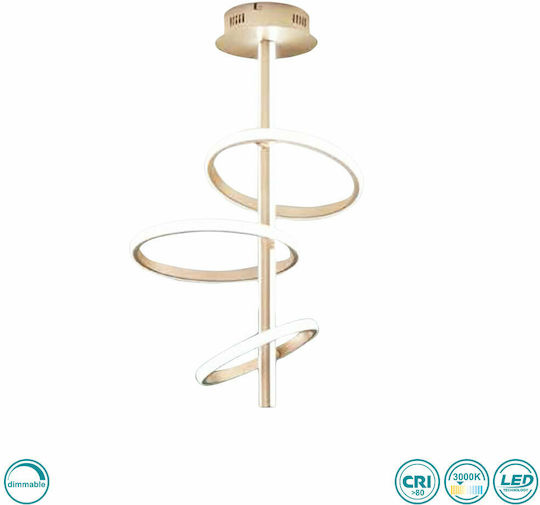 Ondaluce Pl.Rodeo/Oro Ceiling Light 43cm LED Ondaluce Pl.Rodeo/Oro Ceiling Light 43cm LED