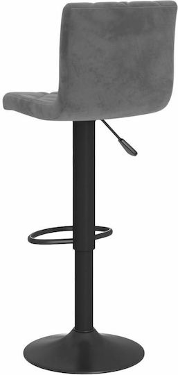 Hocker Bar mit Rückenlehne & Höhenverstellbar Dark Grey 2Stück 40x43x90-111cm