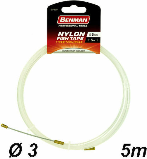 Benman Plastic Outer Coating Electrician Fish Tape with Steady Edges 3mm/5m