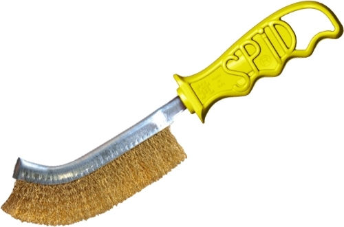 Sit Spid Συρματόβουρτσα Χειρός Ορειχάλκινη 0012 Βούρτσα με Πλαστική Λαβή