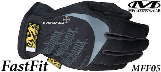 Mechanix Wear Fastfit Γάντια Εργασίας Μαύρα Συνθετικού Δέρματος