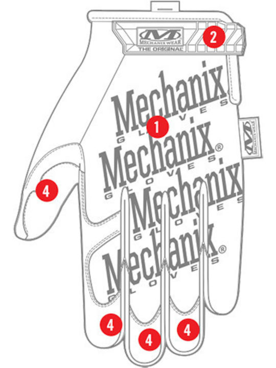 Mechanix Wear The Original Men's Motocross Gloves Black