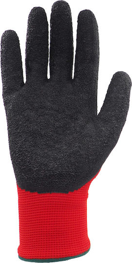 Active Grip Gloves for Work Red Nitrile/Polyester 1pcs