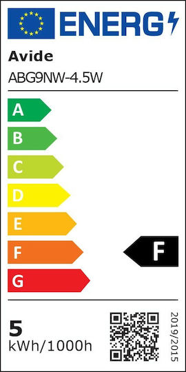 Avide ABG9NW-4.5W LED Bulb 4.5W for Socket G9 Natural White 410lm