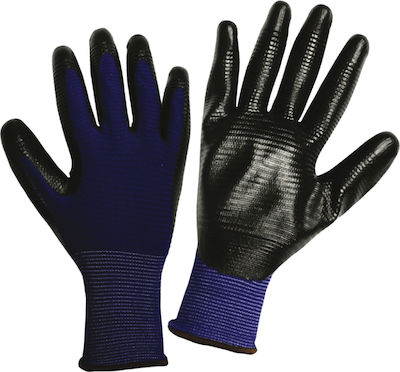 Conik Arbeitshandschuhe Blau Nitril/Polyester