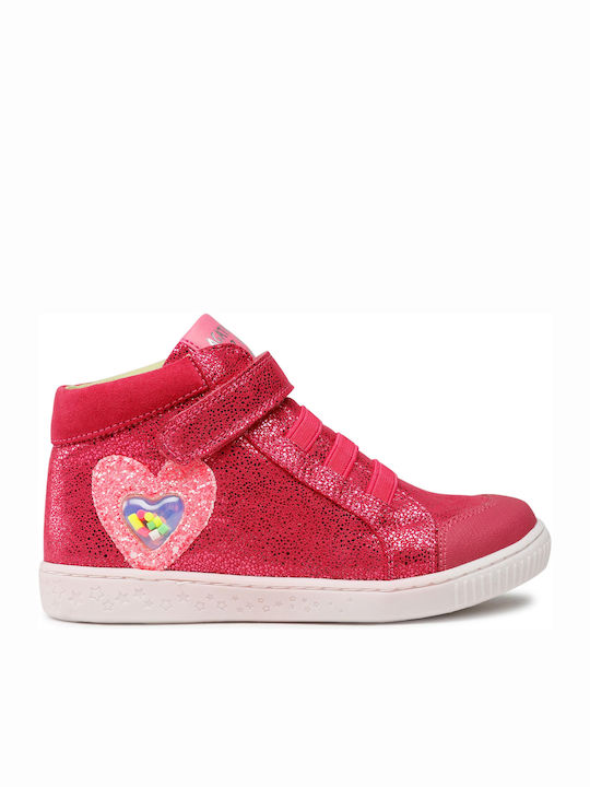 Kinder Sneakers Hoch Anatomisch mit Klettverschluss Rosa