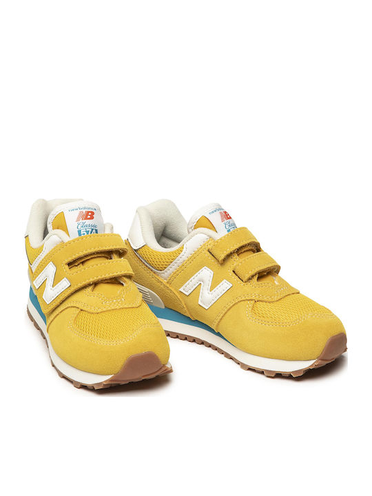 574 Classic 574 Kids Sneakers with Scratch Yellow