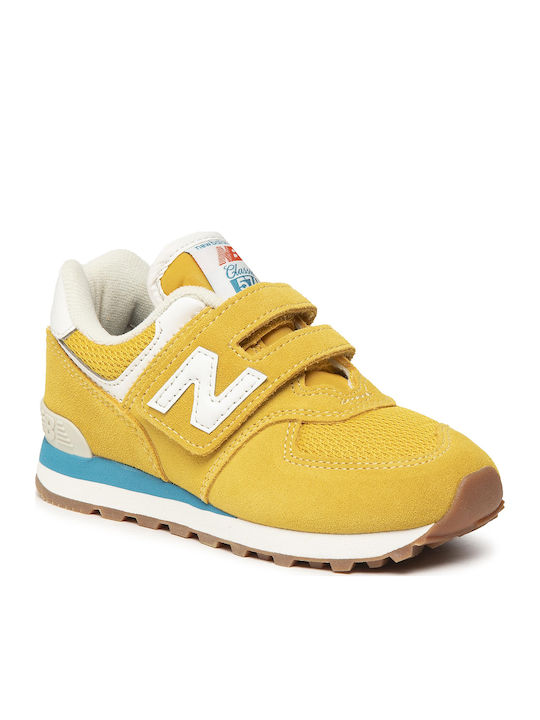 574 Classic 574 Kids Sneakers with Scratch Yellow