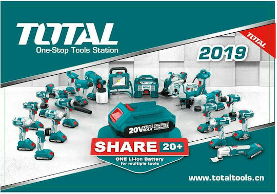 Total Батерия за Инструменти Литиеви 20V с Капацитет 2Ах