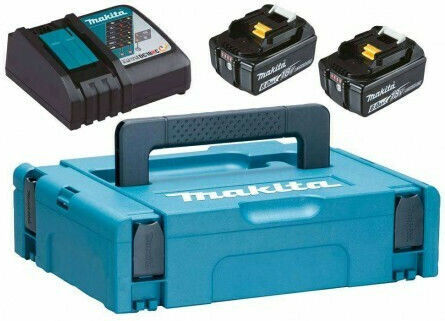 Makita Σετ 2 Μπαταριών Εργαλείου Λιθίου 18V Χωρητικότητας 6Ah με Φορτιστή DC18RC