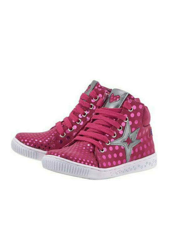 Kids Sneakers High Anatomic Fuchsia