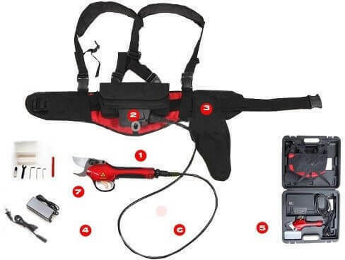 Fpq SCA3-38 Baumschere Batterie Bürstenlos 42V 1x4.4Ah mit Maximalem Schnittdurchmesser 38mm im Transportkoffer