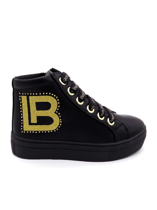 6621 Kids Sneakers High Black