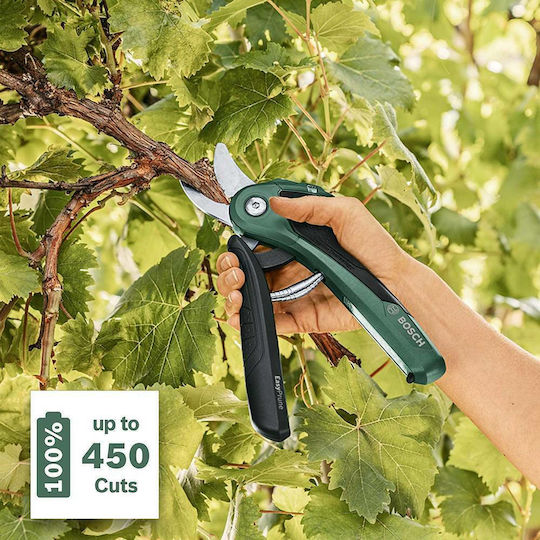 Bosch EasyPrune Pruning Shears 3.6V with 1 Battery & Maximum Cutting Diameter 25mm