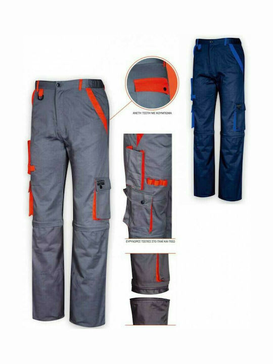 Fageo Work Trousers with Removable Legs Gray