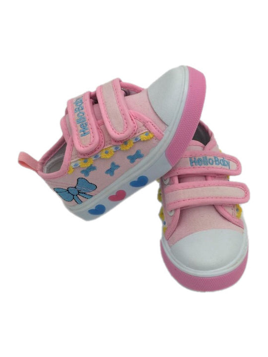 Παιδικά Sneakers με Σκρατς Ροζ