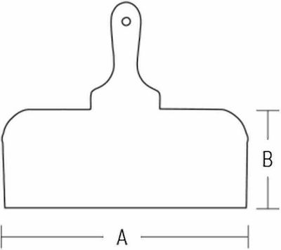 Benman Trowler Inox 450x100mm with Plastic Handle 70933