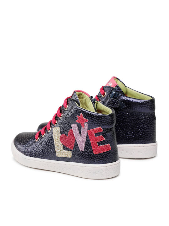 Kinder Sneakers Hoch Anatomisch Blau