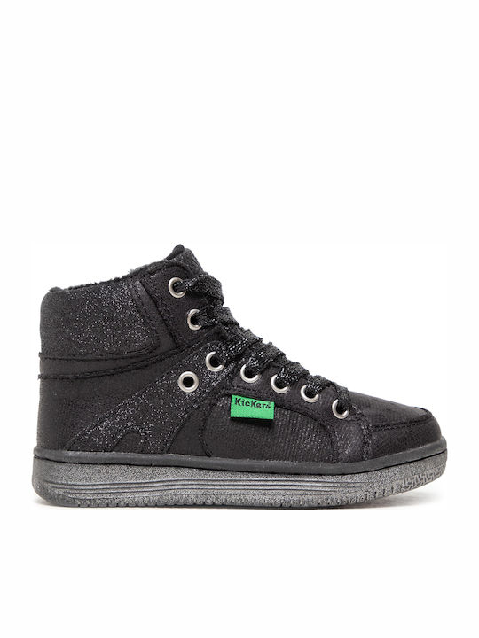 Lowell Παιδικά Sneakers High Ανατομικά Μαύρα