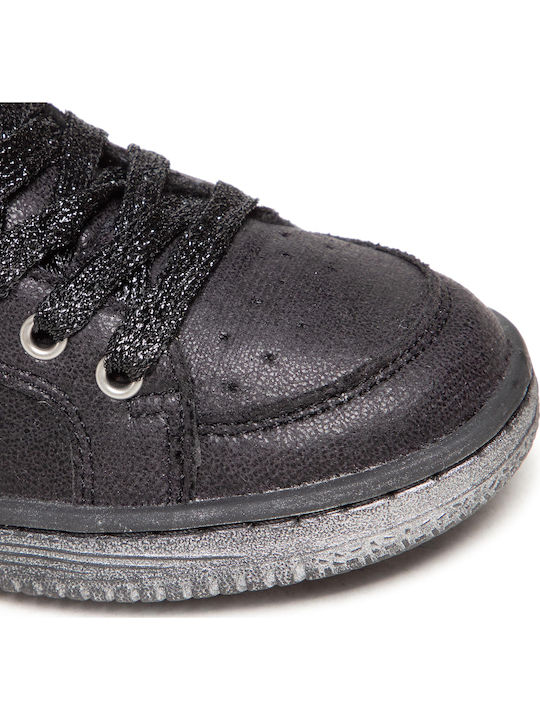 Lowell Παιδικά Sneakers High Ανατομικά Μαύρα