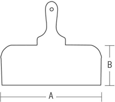 Benman 70927 Σπατουλαδόρος με Inox Λάμα 600x100mm και Πλαστική Λαβή