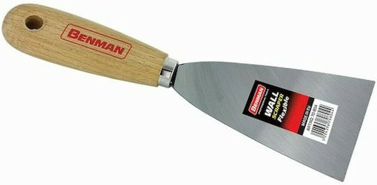 Benman Joint Knife Metallicός 30mm with Wooden Handle 70803