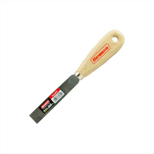 Benman Joint Knife Metallicός 30mm with Wooden Handle 70803