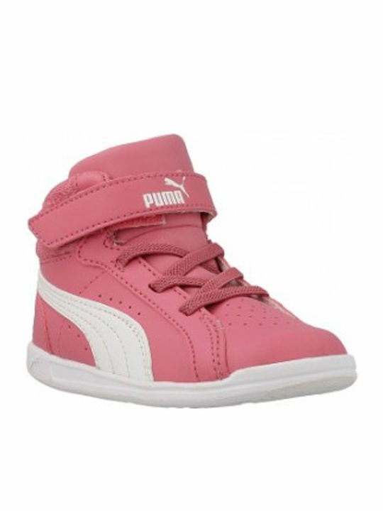 Ikaz Mid Παιδικά Sneakers High με Σκρατς Φούξια