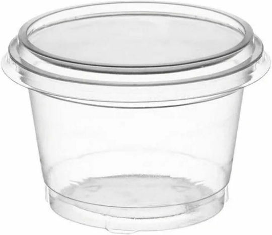 Intertan Set de 50 Plastic Cupe Albe
