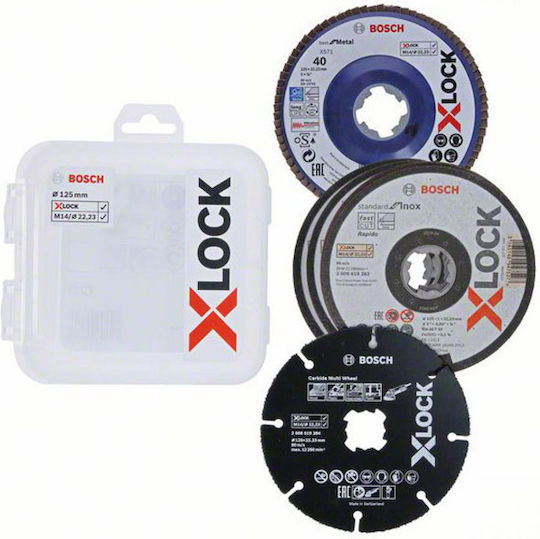 Bosch Kit X-Lock Cutting Disc Metal Hole Diameter 125mm 5pcs