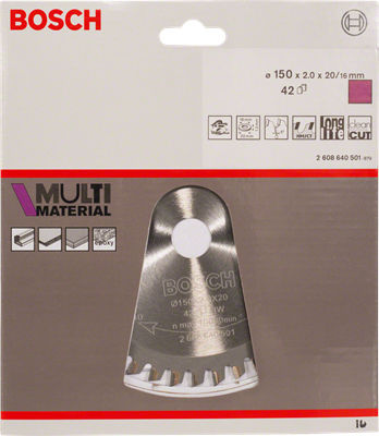 Bosch Optiline Δίσκος Κοπής Ξύλου με 54 Δόντια 190mm