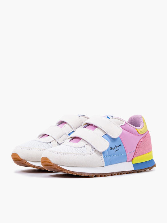 Sydney Basic Παιδικά Sneakers με Σκρατς Ροζ