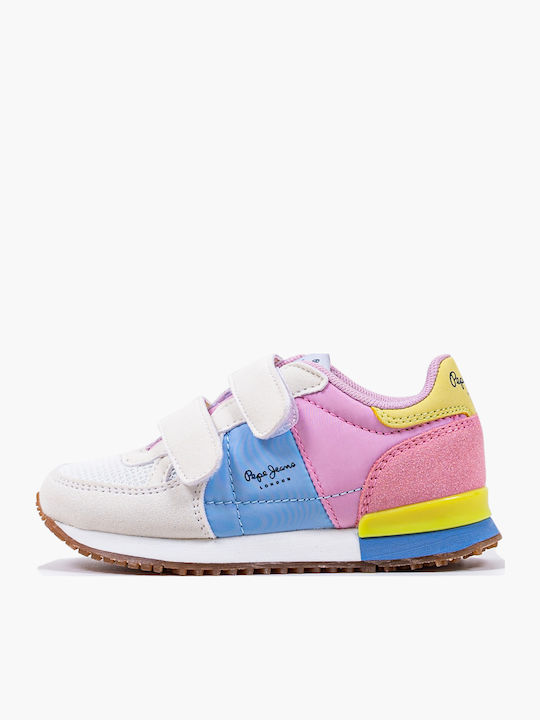 Sydney Basic Παιδικά Sneakers με Σκρατς Ροζ