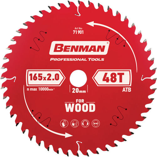 Benman Δίσκος Κοπής Ξύλου με 24 Δόντια 160mm