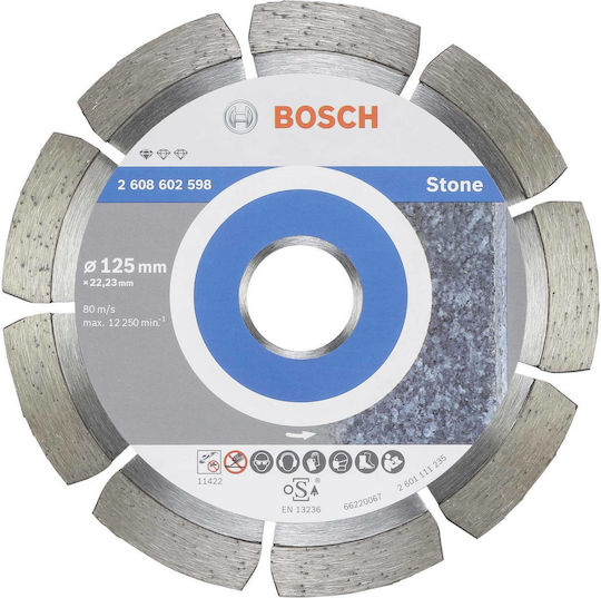 Bosch Standard Δίσκος Κοπής Δομικών Υλικών 125mm