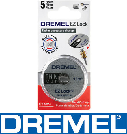 Dremel Precision EZ SpeedClic SC409 Cutting Disc Metal Hole Diameter 38mm 5pcs
