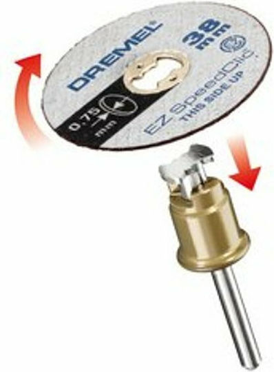 Dremel Precision EZ SpeedClic SC409 Cutting Disc Metal Hole Diameter 38mm 5pcs