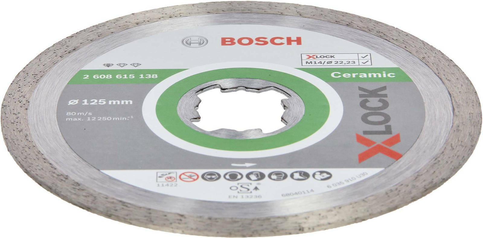 Bosch Διαμαντόδισκος Κοπής X-Lock Standard Ceramic 2608615138