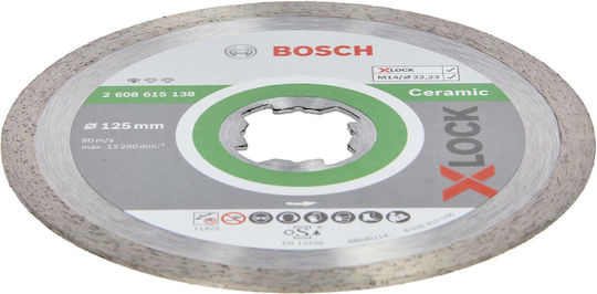 Bosch Diamantscheibe X-Lock Standard Ceramic Schneidscheibe Baumaterialien 125mm