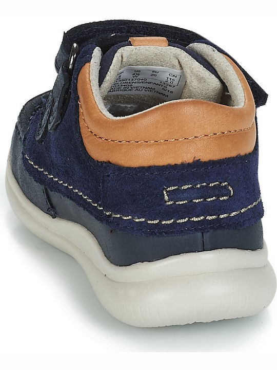 Cloud Tuktu T Kinder Sneakers Hoch Anatomisch mit Klettverschluss Marineblau