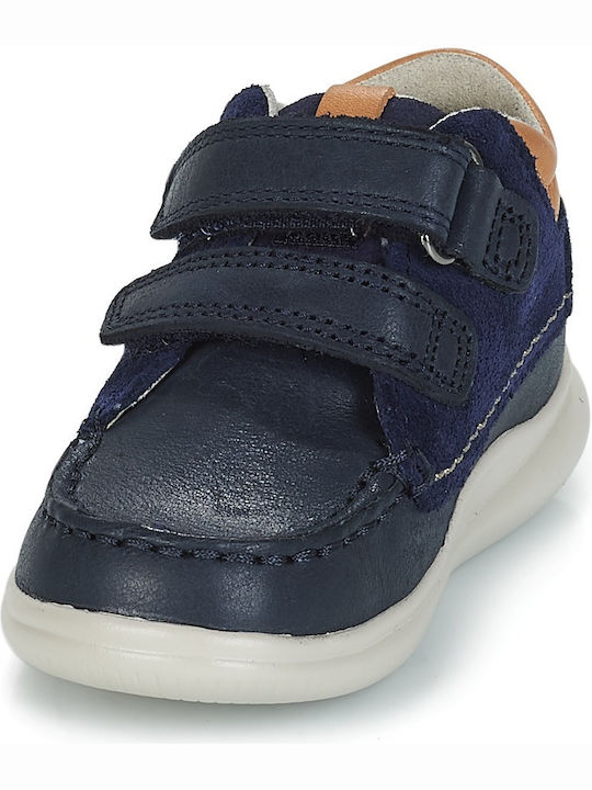 Cloud Tuktu T Kinder Sneakers Hoch Anatomisch mit Klettverschluss Marineblau