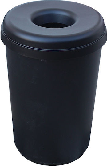 Viomes Recycling Plastic Waste Bin Black 60lt