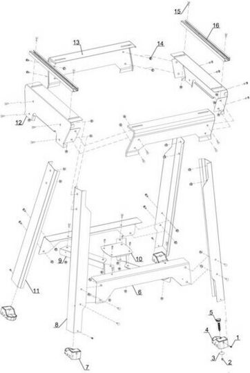 Einhell 4310620 Стойка за електроинструменти Лъжица