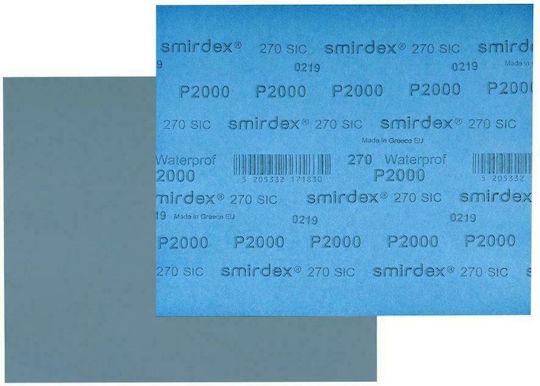 Smirdex 270 Φύλλο Λείανσης Απλό K240 230x280mm Αδιάβροχο