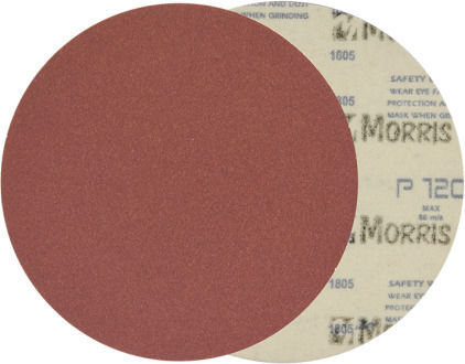 Morris Velcro Disc Red Orbital Sander Sanding Sheet K120 150x150mm